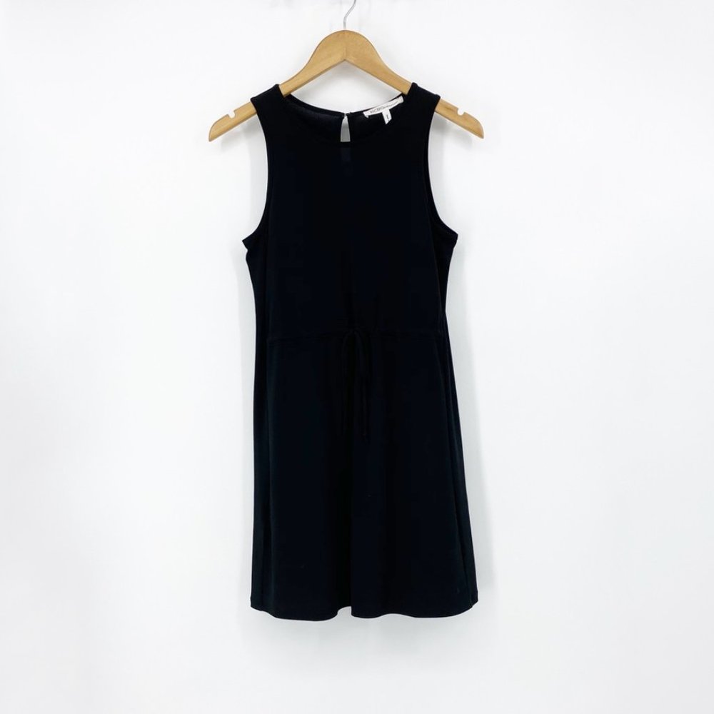 BCBGeneration Drawstring Black Tank Dress Size XS - Picture 3 of 7